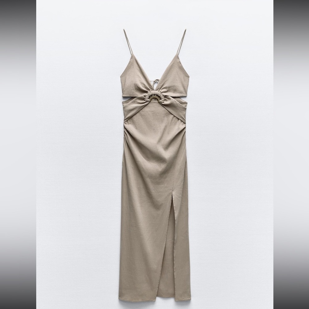 Zara cut out midi
